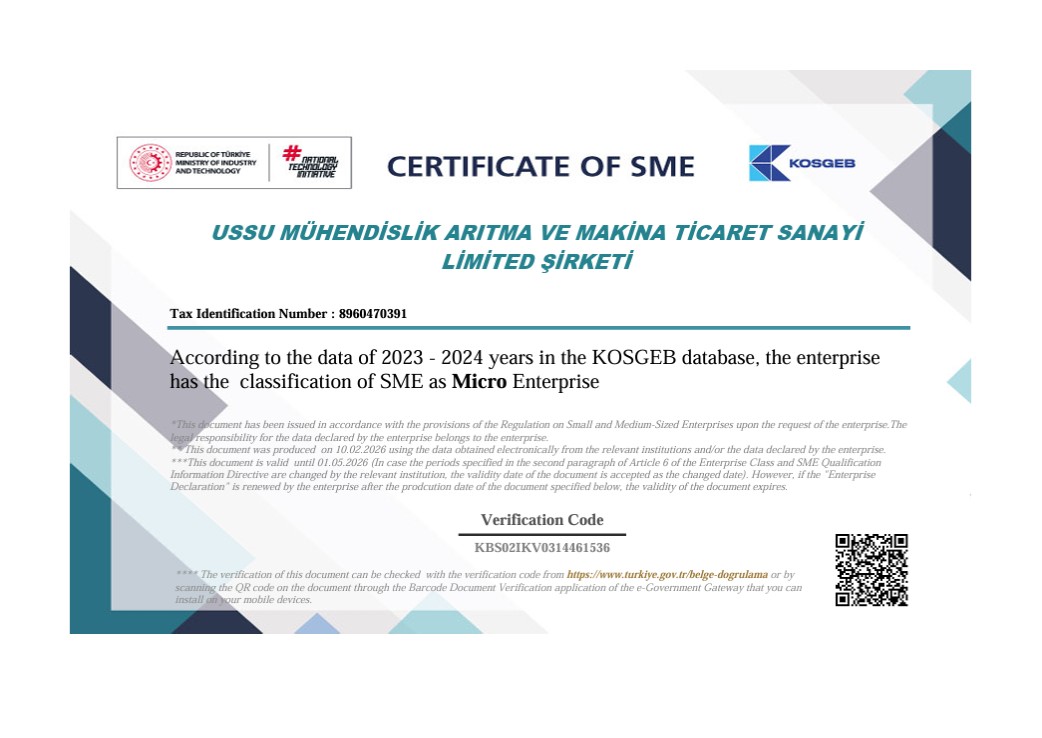 CERTIFICATE OF SME